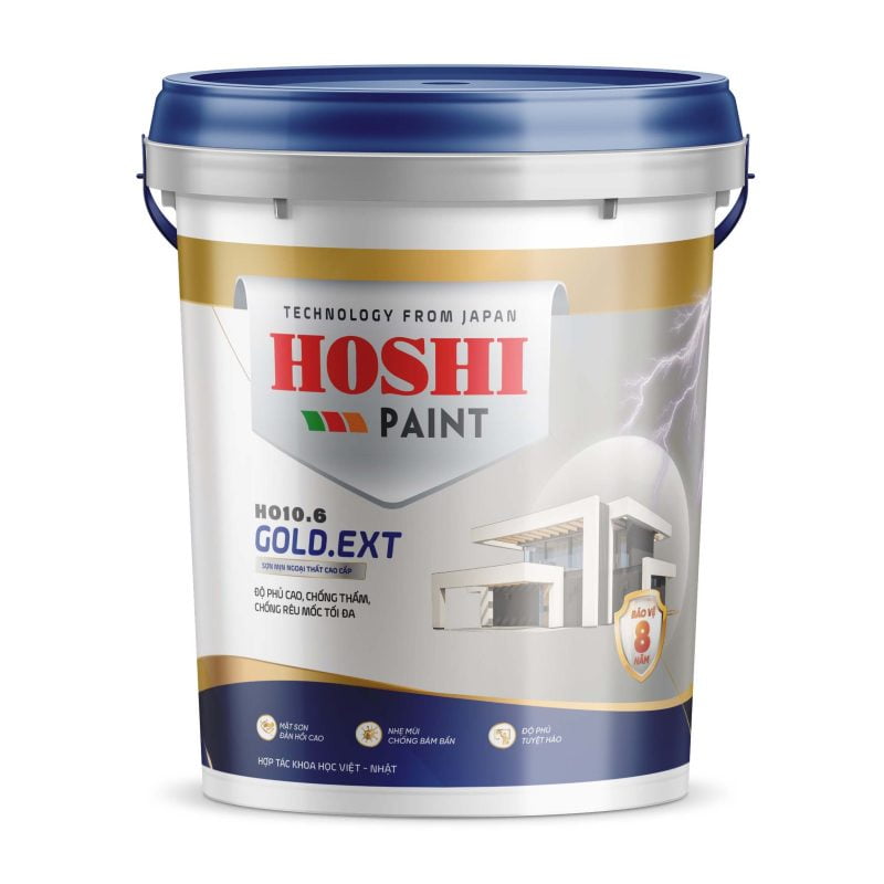 HOSHI - GOLD.EXT: Sơn Mịn Ngoại Thất Cao Cấp HO10.6 23KG