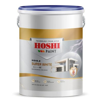 HOSHI SUPER WHITE: Sơn  Siêu Trắng Trần HO10.2 6KG