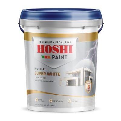 HOSHI SUPER WHITE: Sơn Siêu Trắng Trần HO10.2 22KG