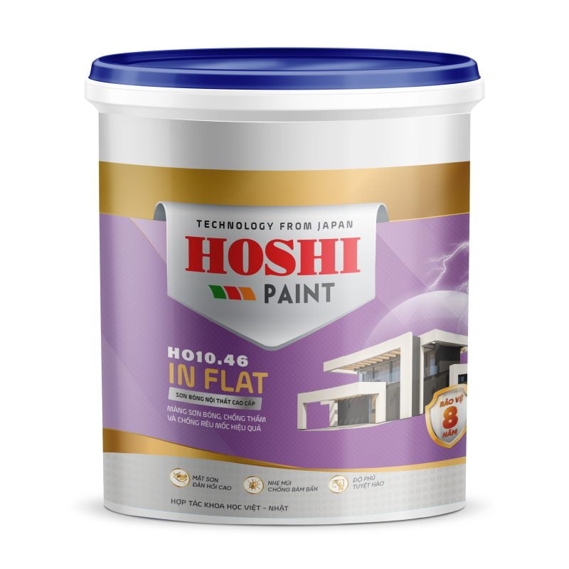 HOSHI - IN FLAT: Sơn Bóng Nội Thất Cao Cấp HO10.46 1KG