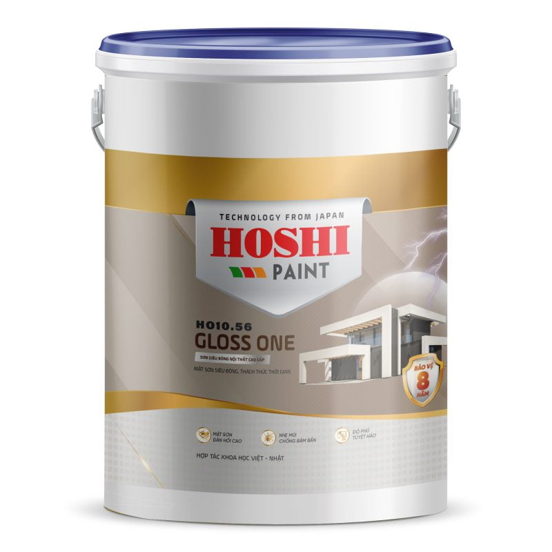 HOSHI - GLOSS ONE: Sơn Siêu Bóng Nội Thất Cao Cấp HO10.56 5KG